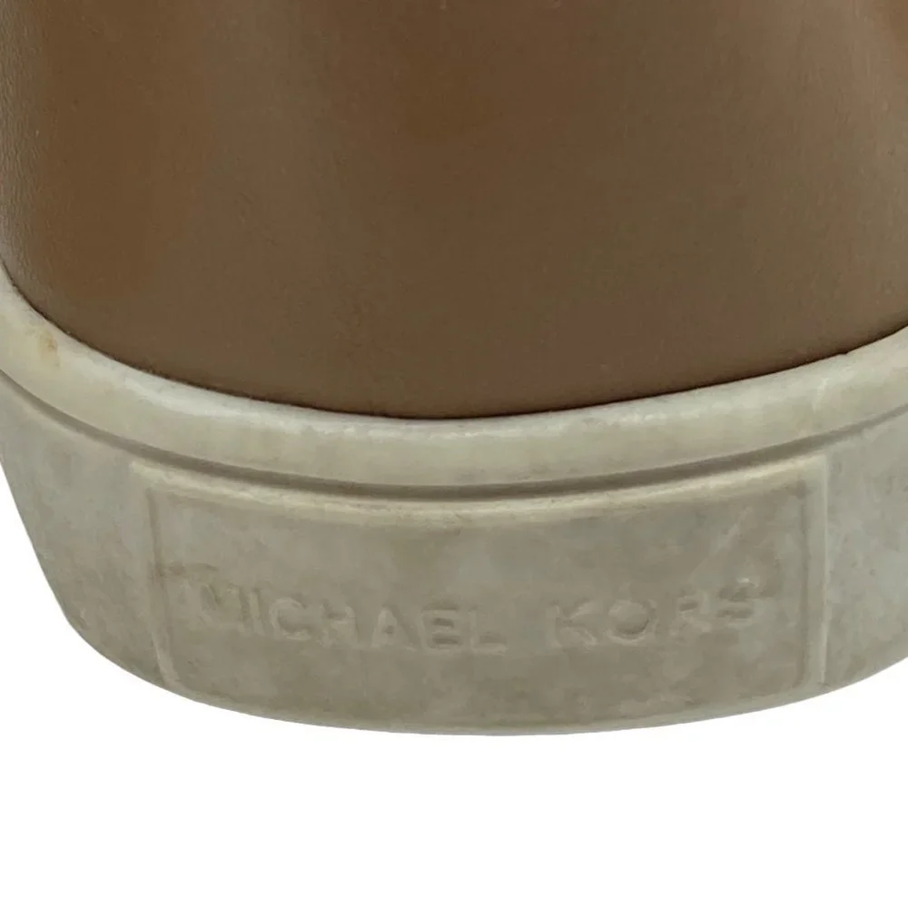 Michael Kors Tan Lil Mosely High Top Sneakers Shoes Toddler Size 8‎